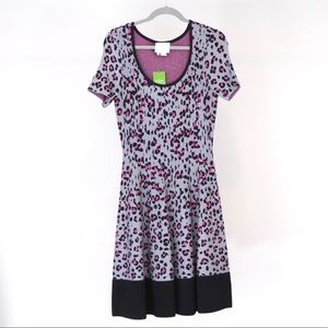 NWT Kate Spade Cyber Cheetah Sweater Dress